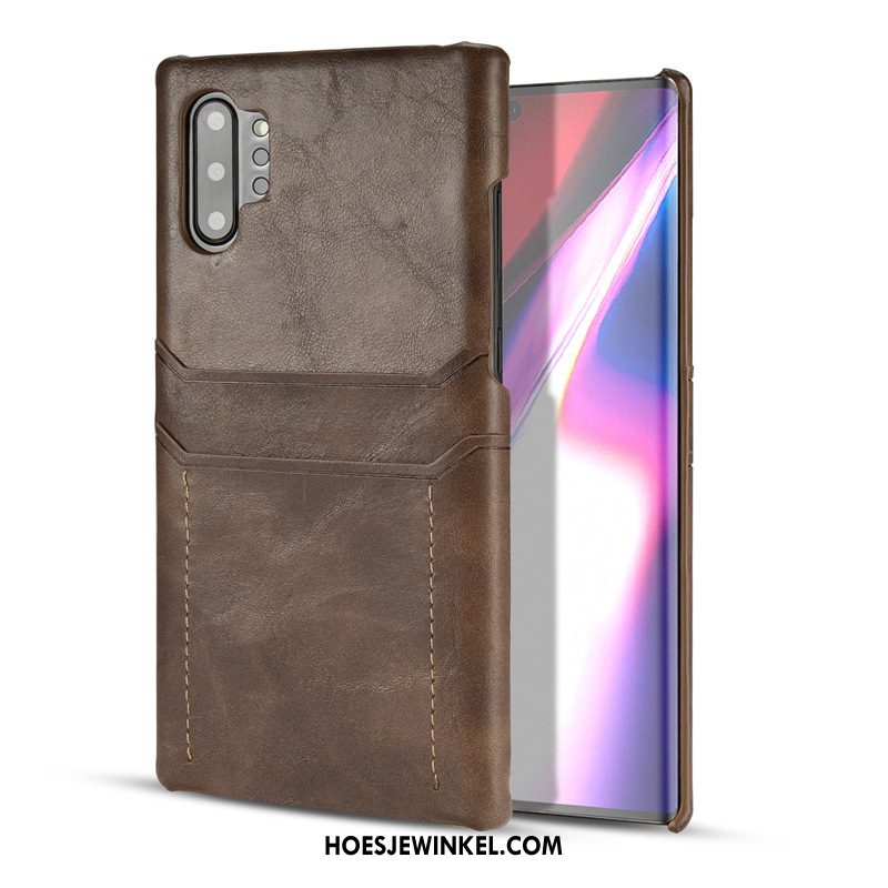 Samsung Galaxy Note 10+ Hoesje Zwart Kaart Mobiele Telefoon, Samsung Galaxy Note 10+ Hoesje Ster