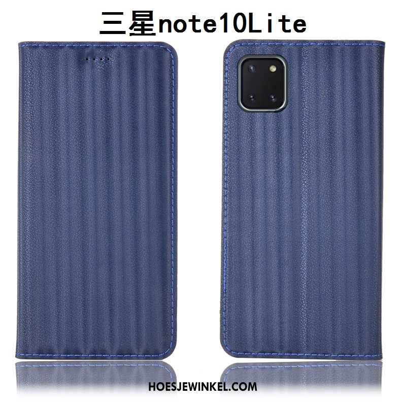 Samsung Galaxy Note 10 Lite Hoesje All Inclusive Verloop Leren Etui, Samsung Galaxy Note 10 Lite Hoesje Mobiele Telefoon Ster