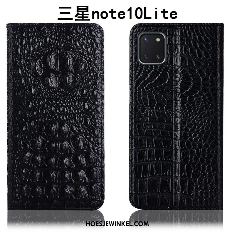 Samsung Galaxy Note 10 Lite Hoesje Bescherming Folio All Inclusive, Samsung Galaxy Note 10 Lite Hoesje Leren Etui Ster