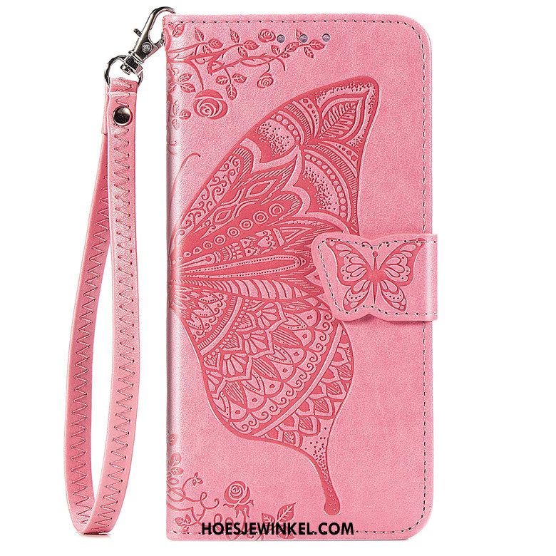 Samsung Galaxy Note 10 Lite Hoesje Clamshell Mobiele Telefoon Bloemen, Samsung Galaxy Note 10 Lite Hoesje Roze Bescherming