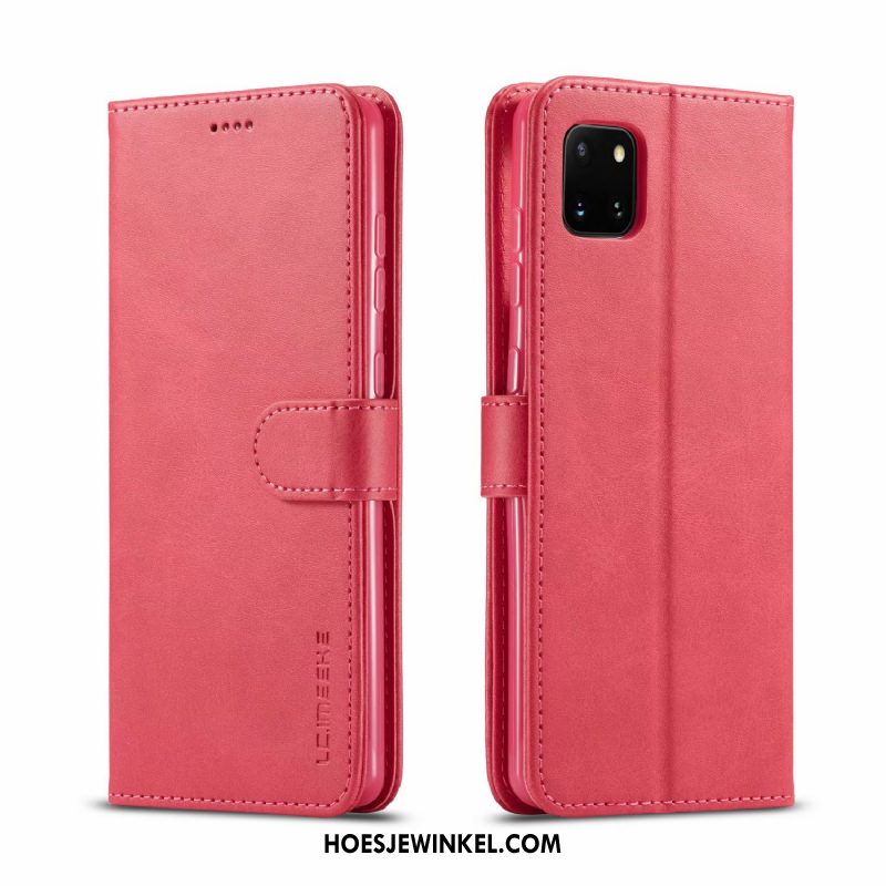 Samsung Galaxy Note 10 Lite Hoesje Mobiele Telefoon Leren Etui Hoes, Samsung Galaxy Note 10 Lite Hoesje Bescherming Geel