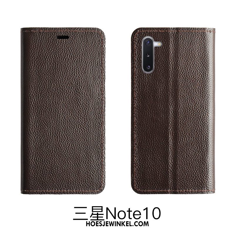 Samsung Galaxy Note 10 Lite Hoesje Ster Koe Bescherming, Samsung Galaxy Note 10 Lite Hoesje Leren Etui Soort Aziatische Vrucht