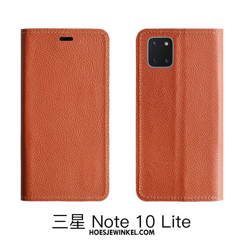 Samsung Galaxy Note 10 Lite Hoesje Ster Koe Bescherming, Samsung Galaxy Note 10 Lite Hoesje Leren Etui Soort Aziatische Vrucht