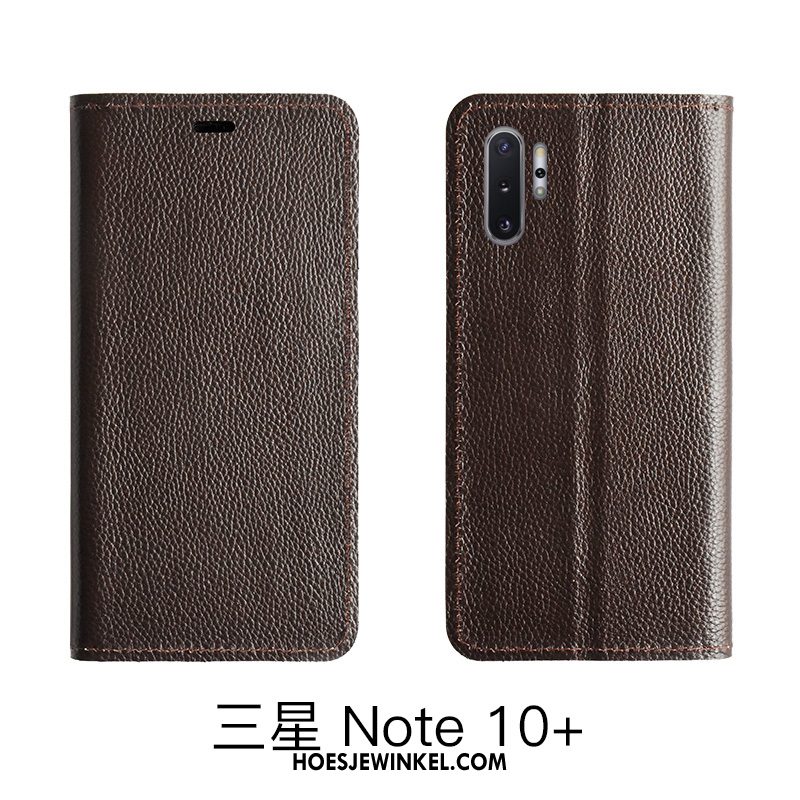 Samsung Galaxy Note 10 Lite Hoesje Ster Koe Bescherming, Samsung Galaxy Note 10 Lite Hoesje Leren Etui Soort Aziatische Vrucht