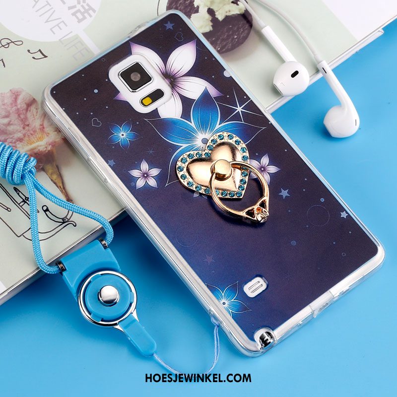 Samsung Galaxy Note 4 Hoesje All Inclusive Anti-fall Zacht, Samsung Galaxy Note 4 Hoesje Siliconen Purper