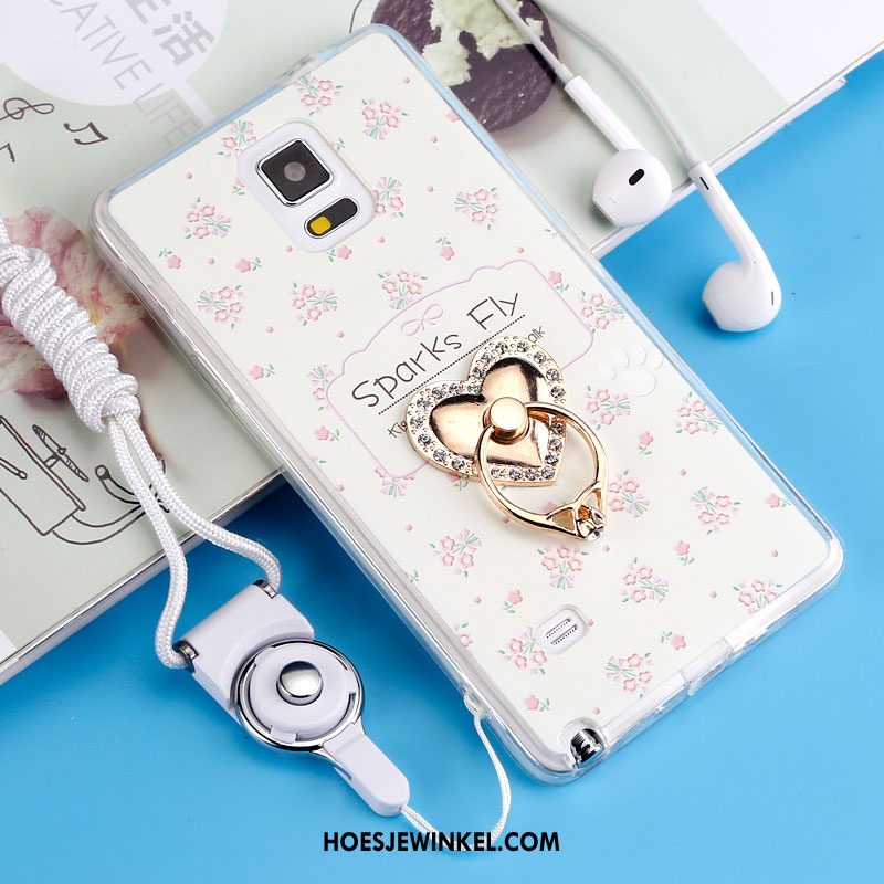 Samsung Galaxy Note 4 Hoesje All Inclusive Anti-fall Zacht, Samsung Galaxy Note 4 Hoesje Siliconen Purper