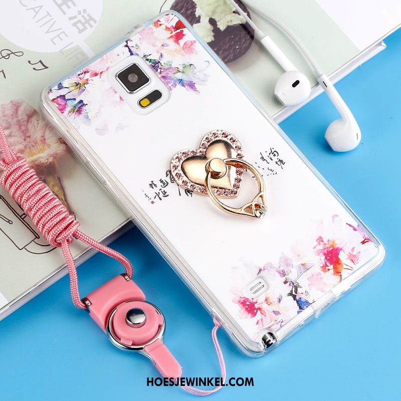 Samsung Galaxy Note 4 Hoesje All Inclusive Anti-fall Zacht, Samsung Galaxy Note 4 Hoesje Siliconen Purper