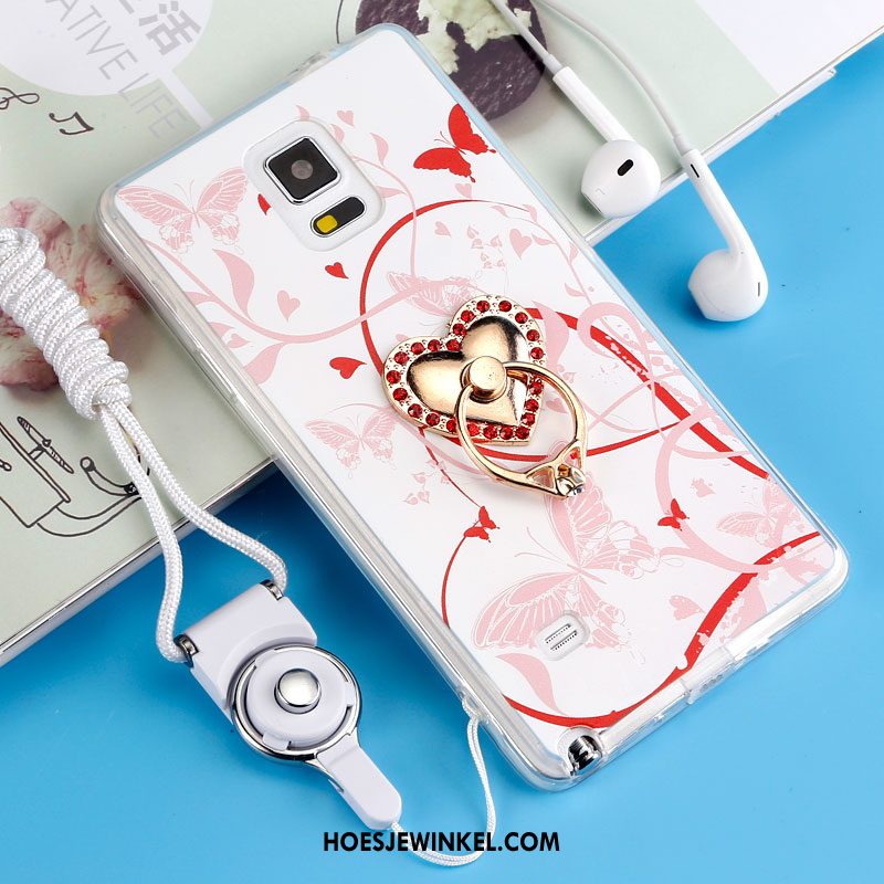 Samsung Galaxy Note 4 Hoesje All Inclusive Anti-fall Zacht, Samsung Galaxy Note 4 Hoesje Siliconen Purper