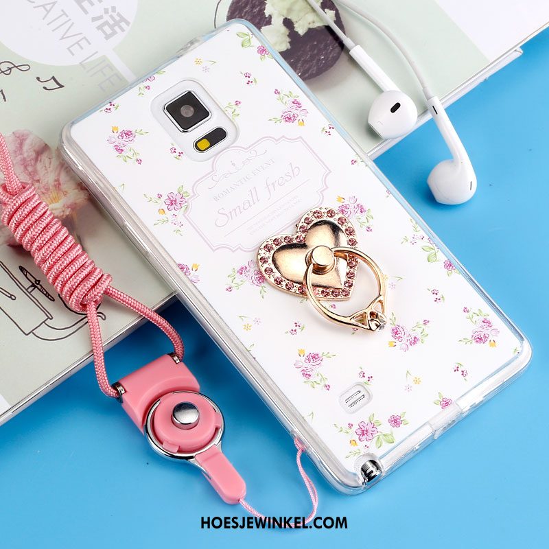 Samsung Galaxy Note 4 Hoesje All Inclusive Anti-fall Zacht, Samsung Galaxy Note 4 Hoesje Siliconen Purper