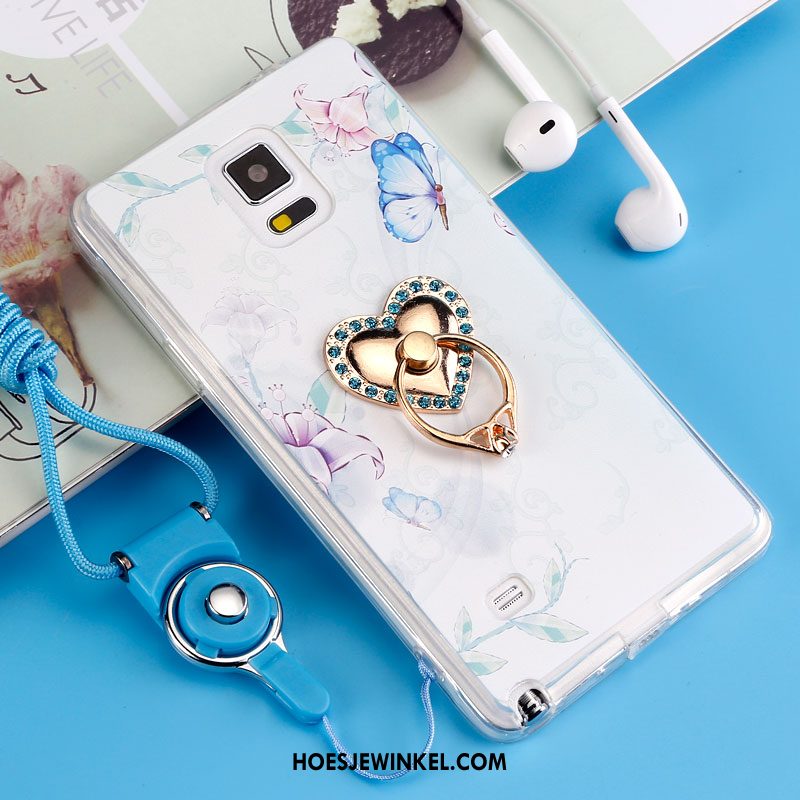 Samsung Galaxy Note 4 Hoesje All Inclusive Anti-fall Zacht, Samsung Galaxy Note 4 Hoesje Siliconen Purper