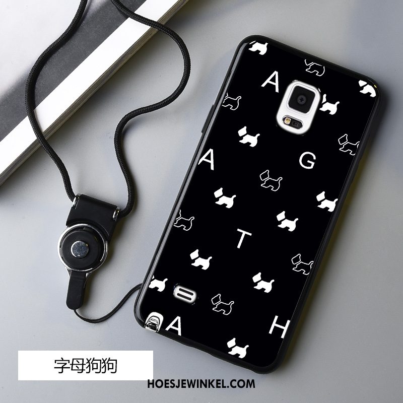 Samsung Galaxy Note 4 Hoesje Anti-fall Zwart Spotprent, Samsung Galaxy Note 4 Hoesje Bescherming Siliconen