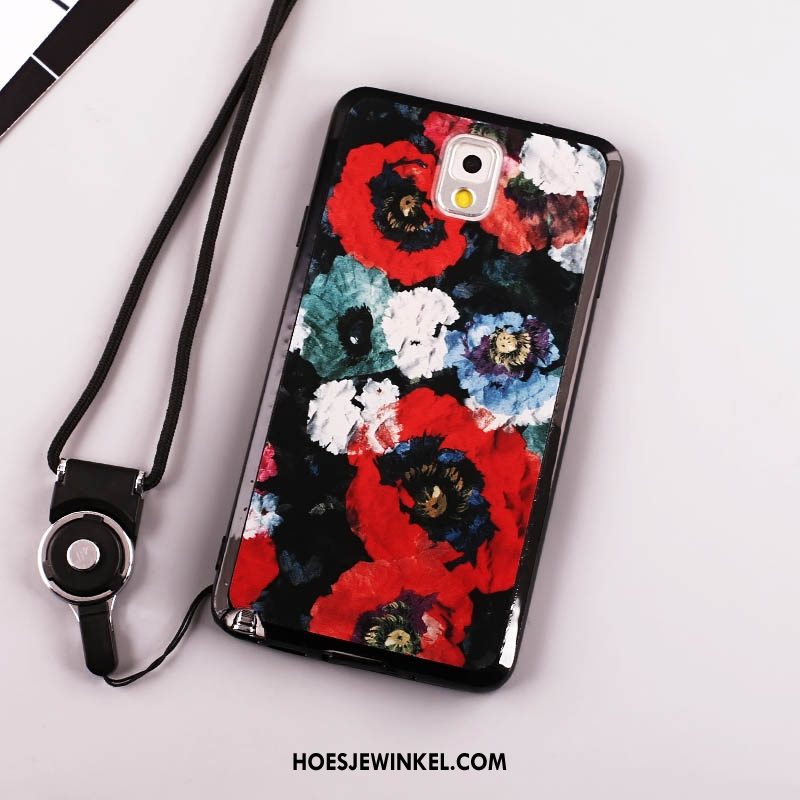 Samsung Galaxy Note 4 Hoesje Bescherming Hoes Mobiele Telefoon, Samsung Galaxy Note 4 Hoesje Roze Opknoping Nek