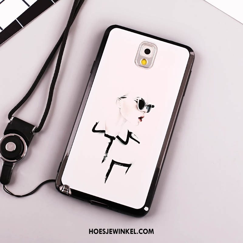 Samsung Galaxy Note 4 Hoesje Bescherming Hoes Mobiele Telefoon, Samsung Galaxy Note 4 Hoesje Roze Opknoping Nek