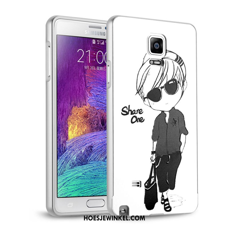 Samsung Galaxy Note 4 Hoesje Bescherming Omlijsting Roze, Samsung Galaxy Note 4 Hoesje Hoes Ster