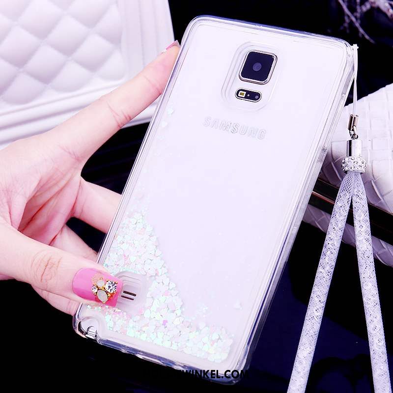 Samsung Galaxy Note 4 Hoesje Bescherming Siliconen Drijfzand, Samsung Galaxy Note 4 Hoesje Ster Doorzichtig