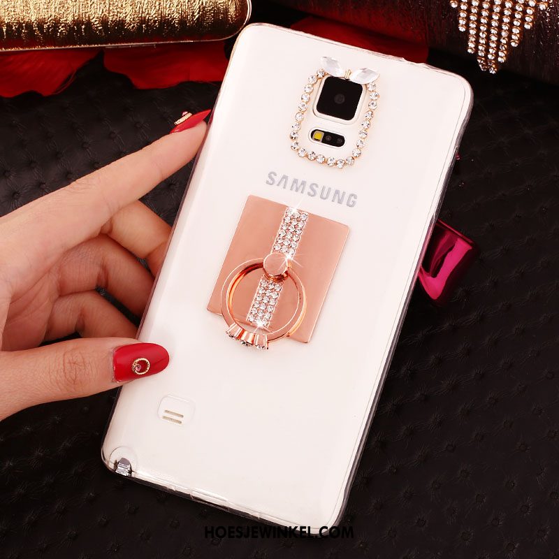 Samsung Galaxy Note 4 Hoesje Bescherming Zacht Luxe, Samsung Galaxy Note 4 Hoesje Hoes Rose Goud