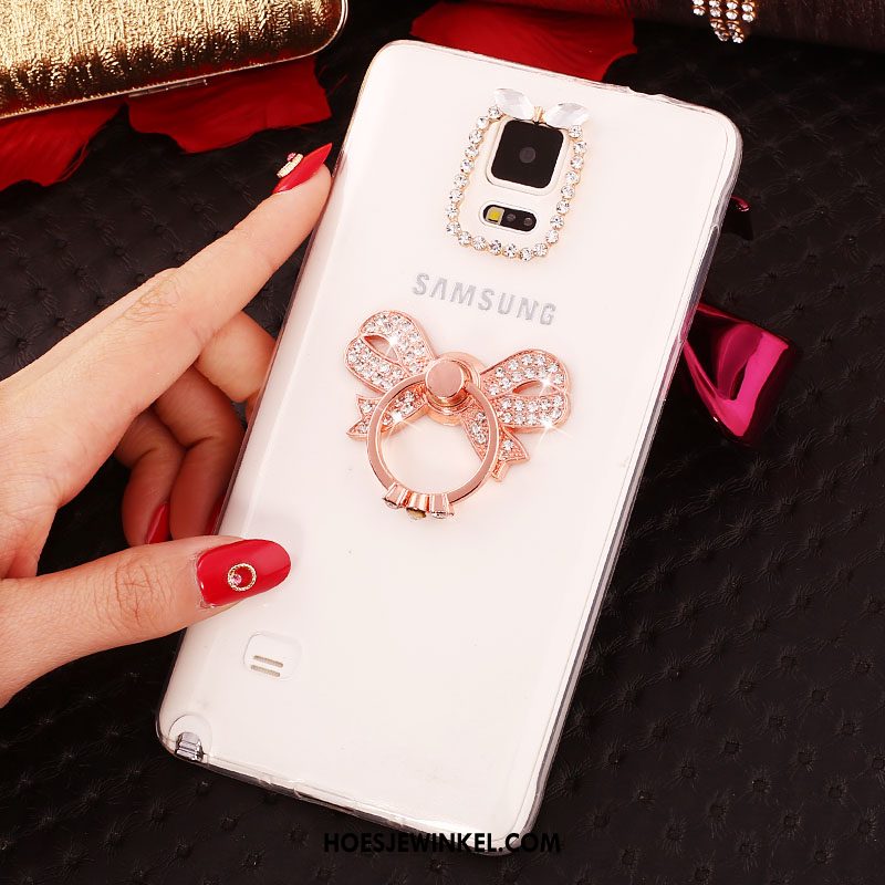 Samsung Galaxy Note 4 Hoesje Bescherming Zacht Luxe, Samsung Galaxy Note 4 Hoesje Hoes Rose Goud