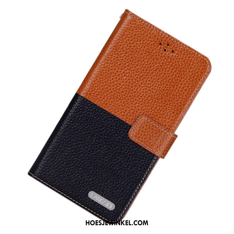 Samsung Galaxy Note 4 Hoesje Echt Leer Anti-fall Eenvoudige, Samsung Galaxy Note 4 Hoesje Rood Bescherming