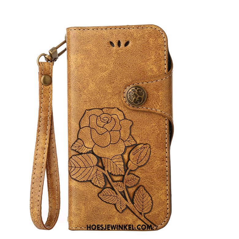 Samsung Galaxy Note 4 Hoesje Groen Vintage Hanger, Samsung Galaxy Note 4 Hoesje Anti-fall Kaart