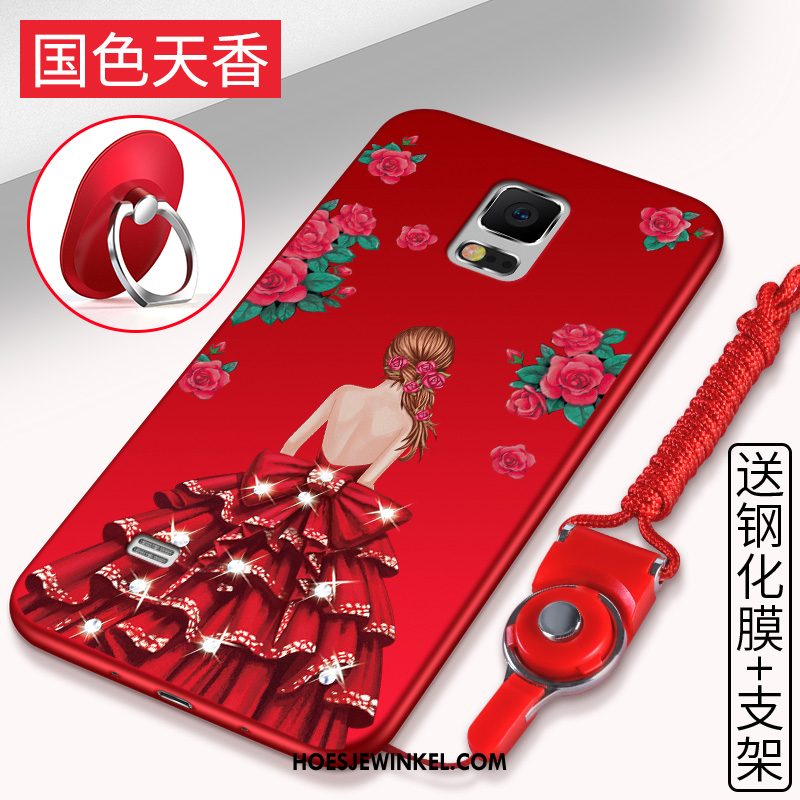 Samsung Galaxy Note 4 Hoesje Hanger Anti-fall Mobiele Telefoon, Samsung Galaxy Note 4 Hoesje Ster Siliconen