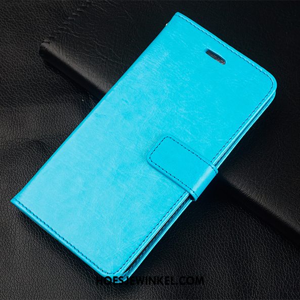 Samsung Galaxy Note 4 Hoesje Hoes Ster Mobiele Telefoon, Samsung Galaxy Note 4 Hoesje Tempereren Blauw