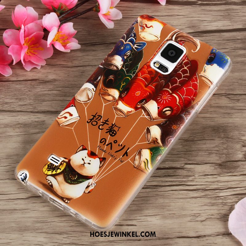 Samsung Galaxy Note 4 Hoesje Purper Anti-fall Hoes, Samsung Galaxy Note 4 Hoesje Mobiele Telefoon Siliconen