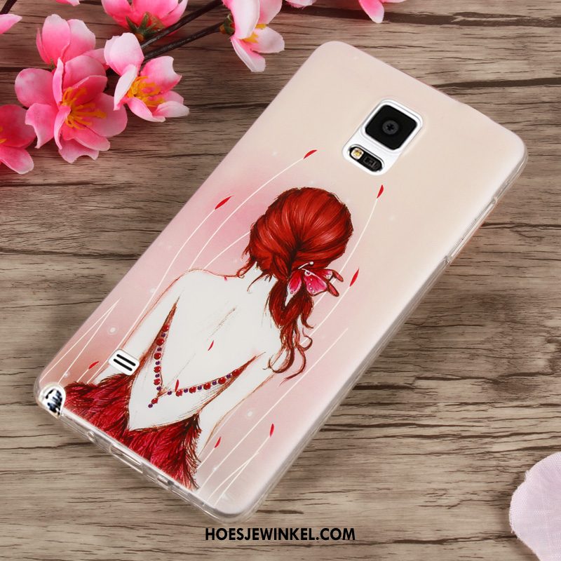 Samsung Galaxy Note 4 Hoesje Purper Anti-fall Hoes, Samsung Galaxy Note 4 Hoesje Mobiele Telefoon Siliconen