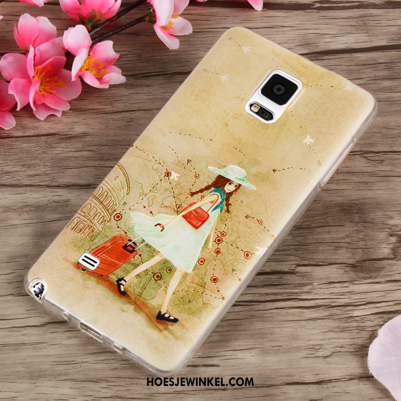 Samsung Galaxy Note 4 Hoesje Purper Anti-fall Hoes, Samsung Galaxy Note 4 Hoesje Mobiele Telefoon Siliconen