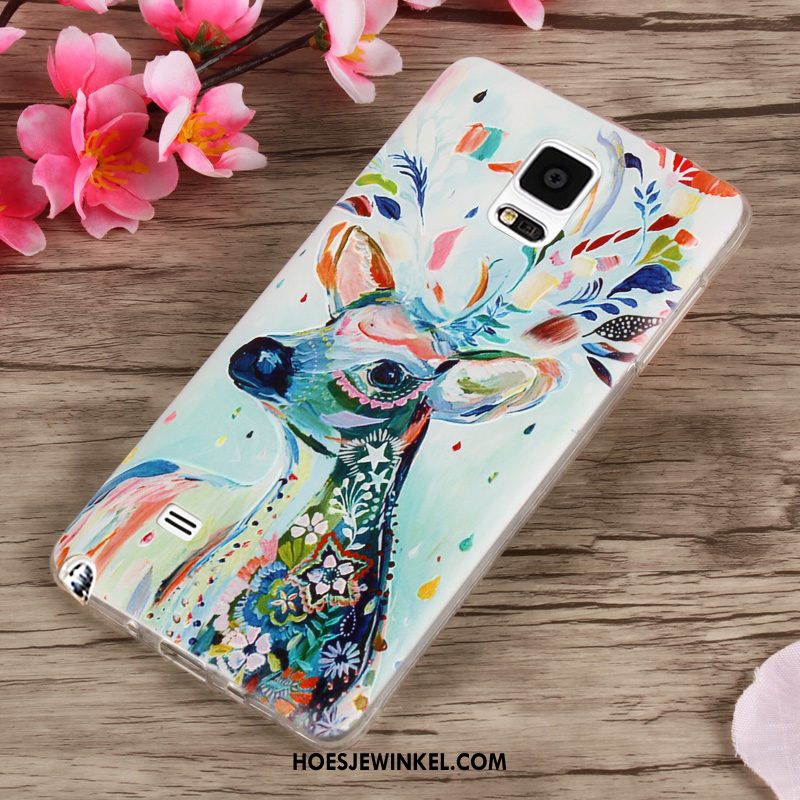 Samsung Galaxy Note 4 Hoesje Purper Anti-fall Hoes, Samsung Galaxy Note 4 Hoesje Mobiele Telefoon Siliconen