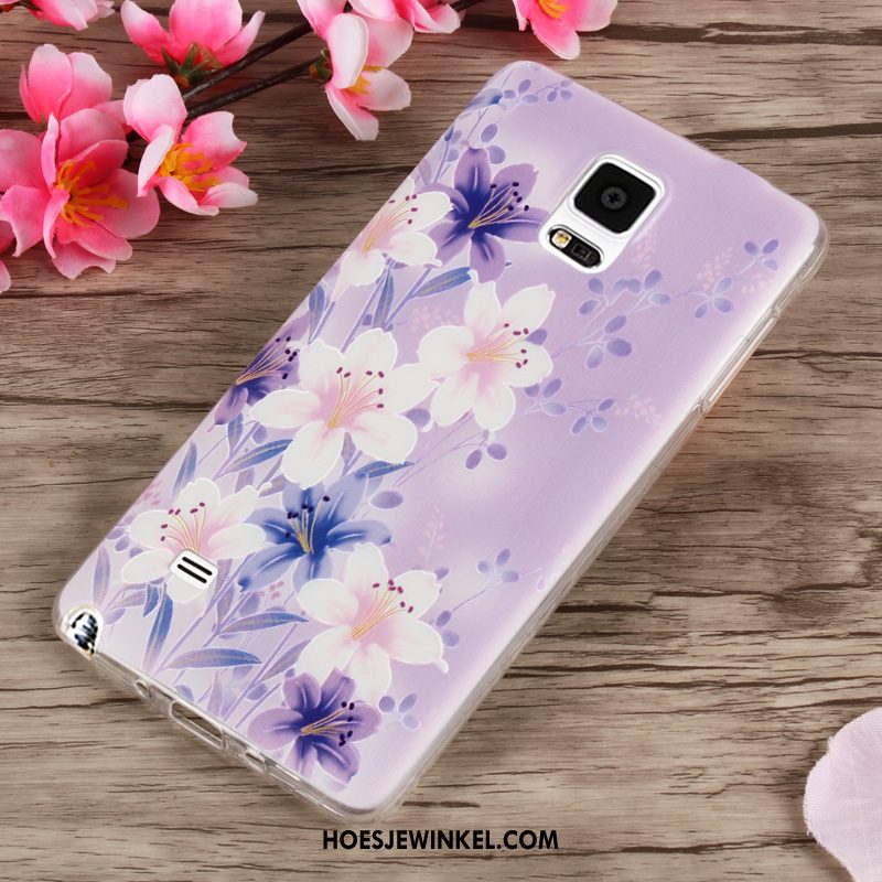 Samsung Galaxy Note 4 Hoesje Purper Anti-fall Hoes, Samsung Galaxy Note 4 Hoesje Mobiele Telefoon Siliconen