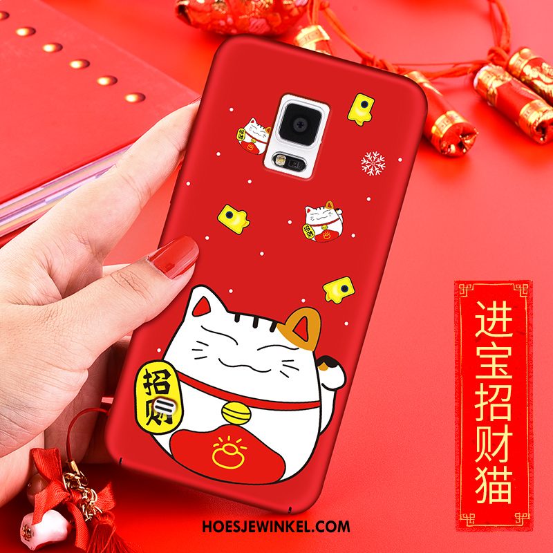 Samsung Galaxy Note 4 Hoesje Rood Ster Rijkdom, Samsung Galaxy Note 4 Hoesje Trend Kat