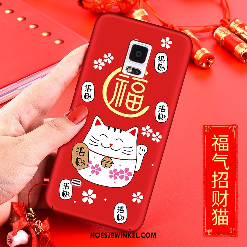 Samsung Galaxy Note 4 Hoesje Rood Ster Rijkdom, Samsung Galaxy Note 4 Hoesje Trend Kat