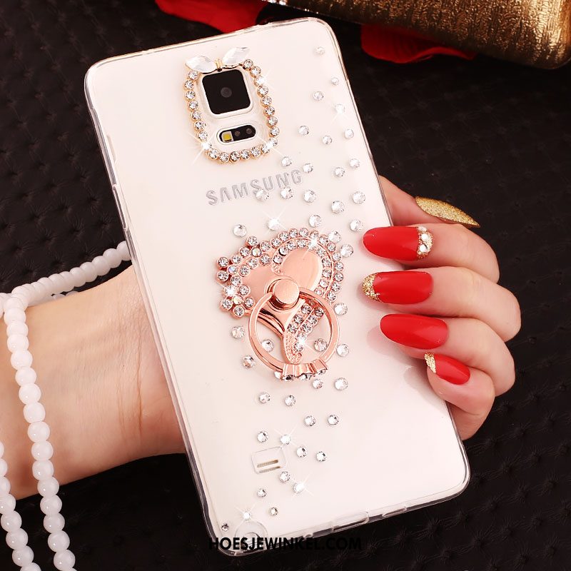 Samsung Galaxy Note 4 Hoesje Scheppend Blauw Anti-fall, Samsung Galaxy Note 4 Hoesje Siliconen Hoes