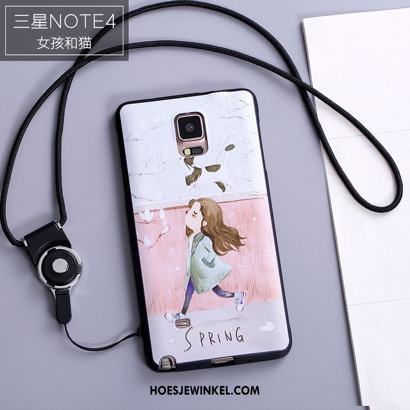 Samsung Galaxy Note 4 Hoesje Scheppend Spotprent Mobiele Telefoon, Samsung Galaxy Note 4 Hoesje Anti-fall Ster