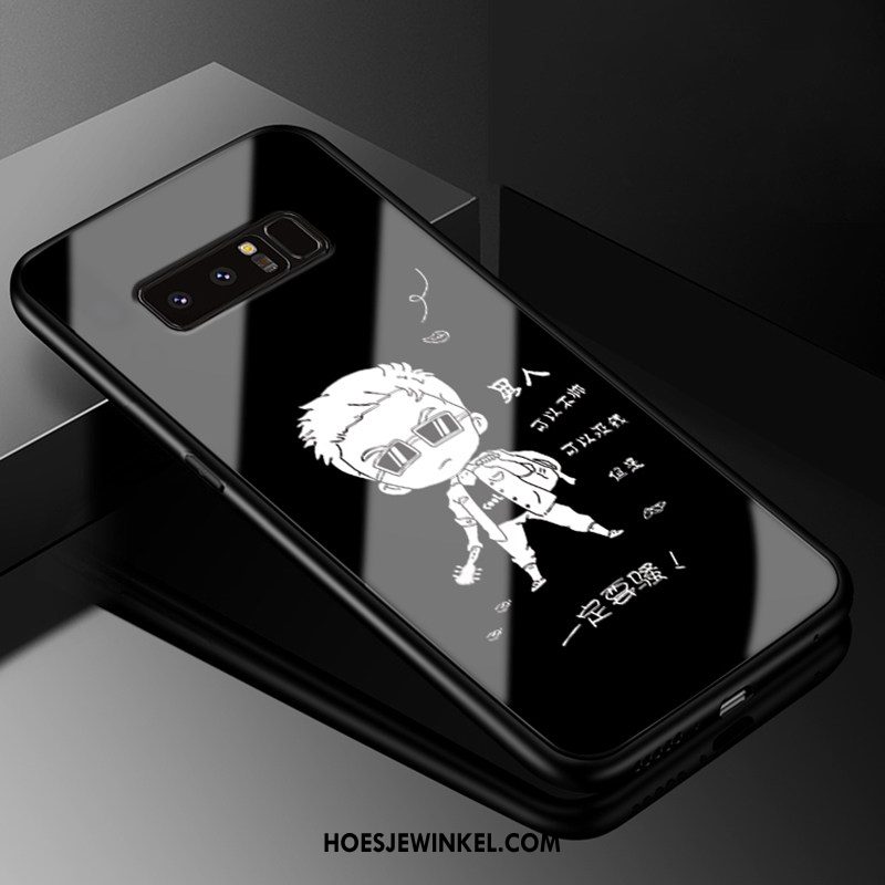 Samsung Galaxy Note 8 Hoesje Anti-fall Glas Ster, Samsung Galaxy Note 8 Hoesje Gazen Spotprent