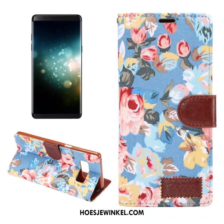 Samsung Galaxy Note 8 Hoesje Doek Portemonnee Leren Etui, Samsung Galaxy Note 8 Hoesje Mobiele Telefoon Bescherming