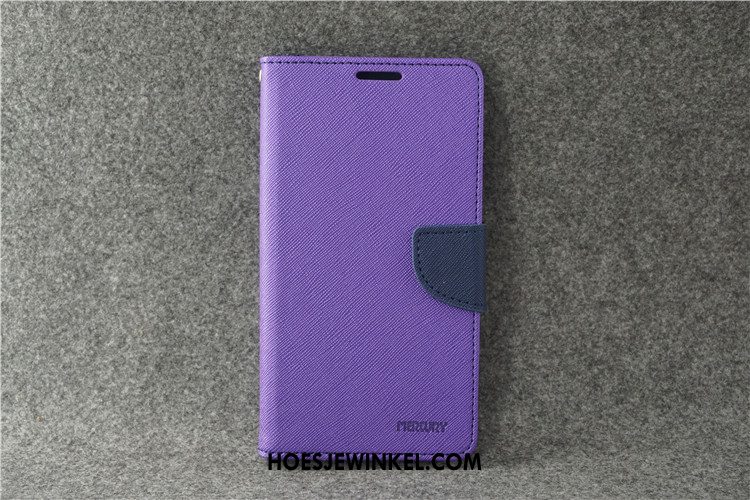 Samsung Galaxy Note 8 Hoesje Folio Hoes Bescherming, Samsung Galaxy Note 8 Hoesje Purper Zacht
