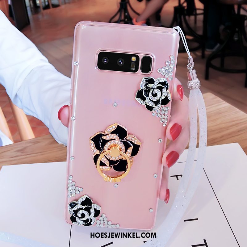 Samsung Galaxy Note 8 Hoesje Hanger Roze Mobiele Telefoon, Samsung Galaxy Note 8 Hoesje Ster Siliconen