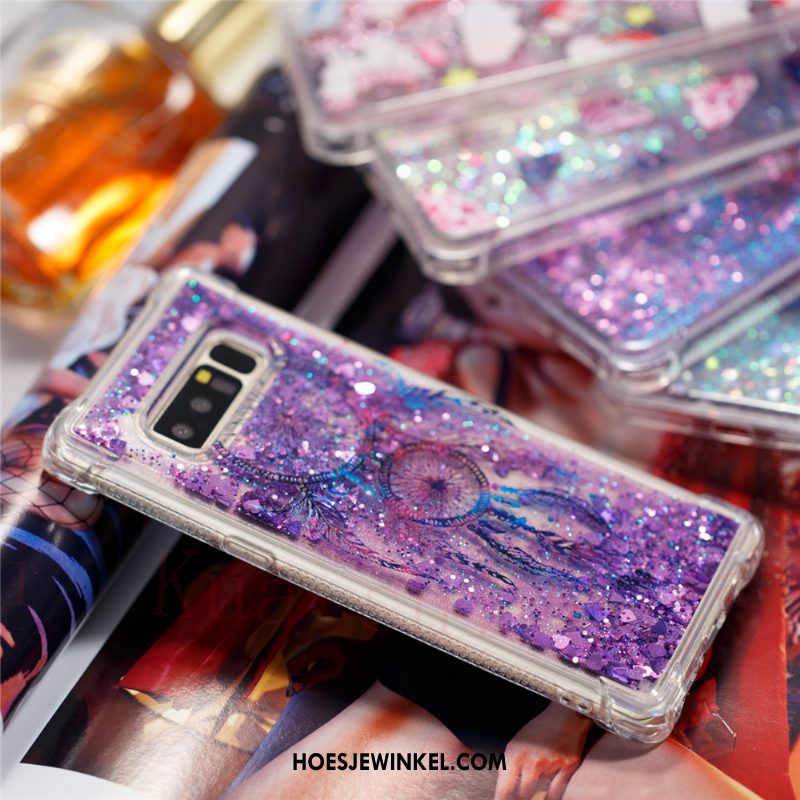 Samsung Galaxy Note 8 Hoesje Hoes Drijfzand Siliconen, Samsung Galaxy Note 8 Hoesje Roze Mobiele Telefoon