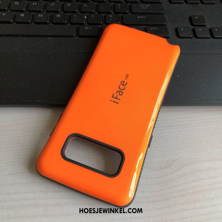 Samsung Galaxy Note 8 Hoesje Hoes Ster Oranje, Samsung Galaxy Note 8 Hoesje Siliconen Mini