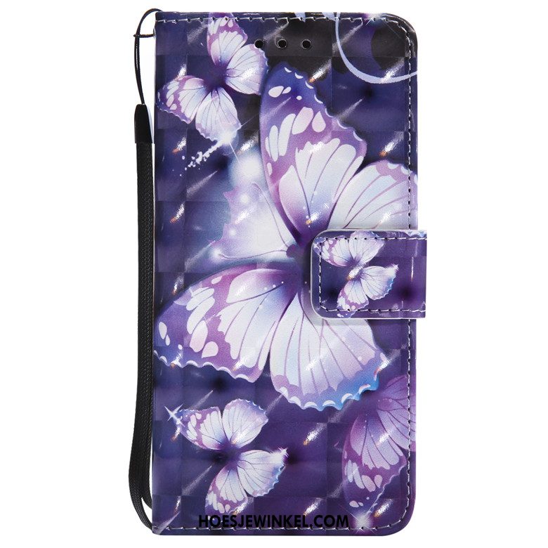 Samsung Galaxy Note 8 Hoesje Leren Etui Siliconen Hoes, Samsung Galaxy Note 8 Hoesje Clamshell Purper