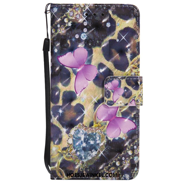 Samsung Galaxy Note 8 Hoesje Leren Etui Siliconen Hoes, Samsung Galaxy Note 8 Hoesje Clamshell Purper