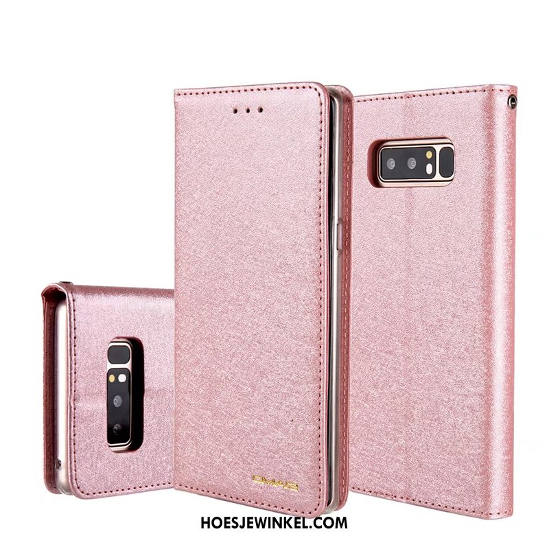 Samsung Galaxy Note 8 Hoesje Mobiele Telefoon Hoes Leren Etui, Samsung Galaxy Note 8 Hoesje Ster Blauw