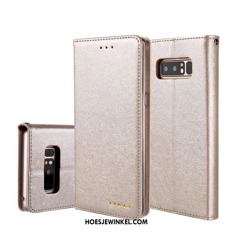 Samsung Galaxy Note 8 Hoesje Mobiele Telefoon Hoes Leren Etui, Samsung Galaxy Note 8 Hoesje Ster Blauw