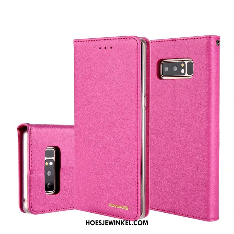 Samsung Galaxy Note 8 Hoesje Mobiele Telefoon Hoes Leren Etui, Samsung Galaxy Note 8 Hoesje Ster Blauw