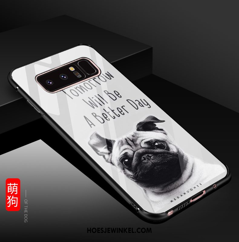 Samsung Galaxy Note 8 Hoesje Mobiele Telefoon Tempereren Glas, Samsung Galaxy Note 8 Hoesje Ster Zwart