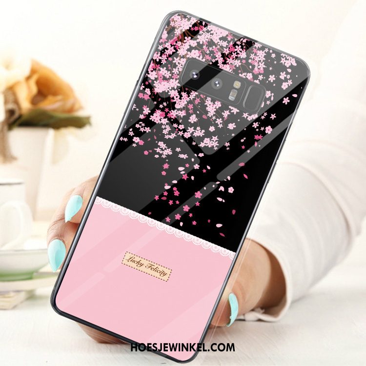 Samsung Galaxy Note 8 Hoesje Mobiele Telefoon Wit Hemming, Samsung Galaxy Note 8 Hoesje Hard Ster