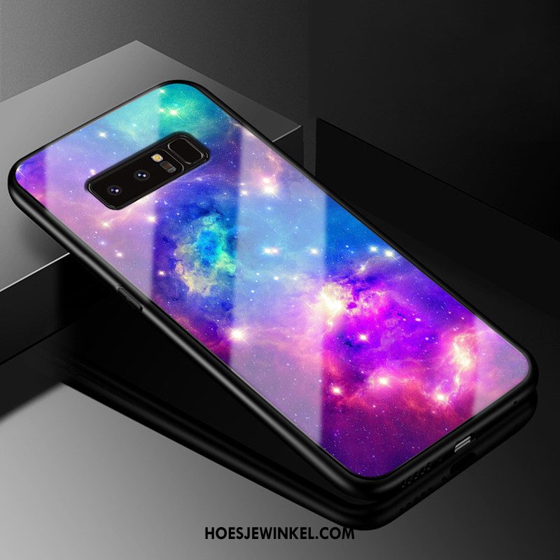 Samsung Galaxy Note 8 Hoesje Mooie Purper Lovers, Samsung Galaxy Note 8 Hoesje All Inclusive Bescherming