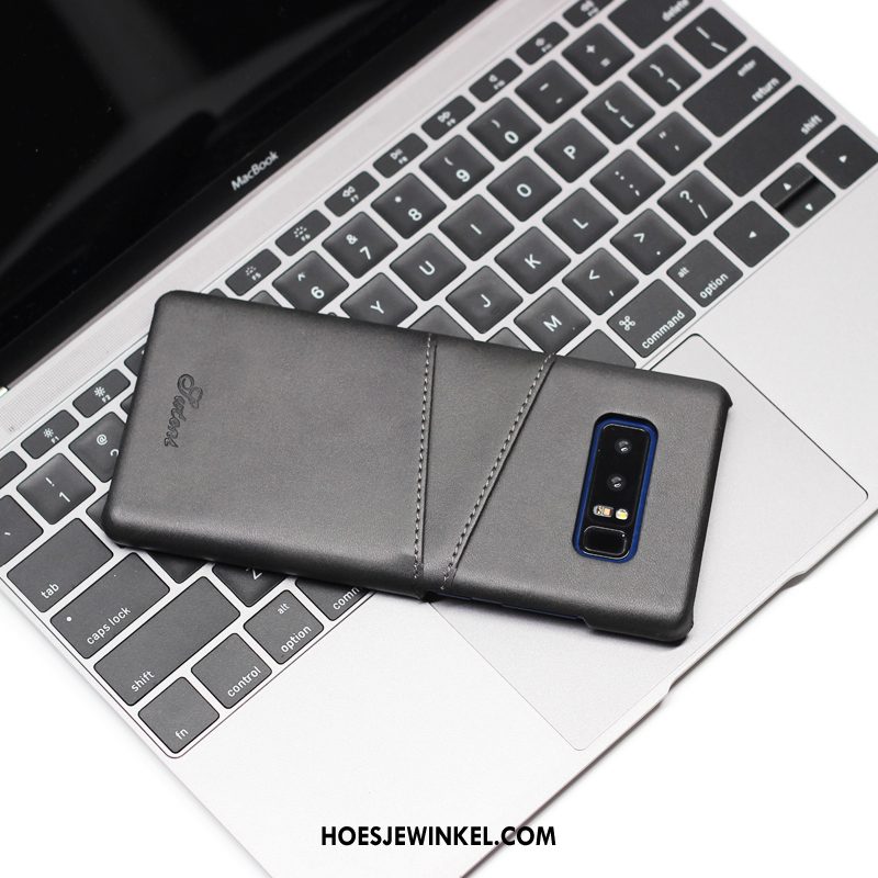 Samsung Galaxy Note 8 Hoesje Scheppend Bedrijf Anti-fall, Samsung Galaxy Note 8 Hoesje Leren Etui Dun