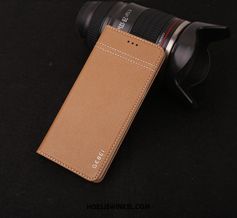 Samsung Galaxy Note 8 Hoesje Ster Leren Etui Echt Leer, Samsung Galaxy Note 8 Hoesje Rood Mobiele Telefoon